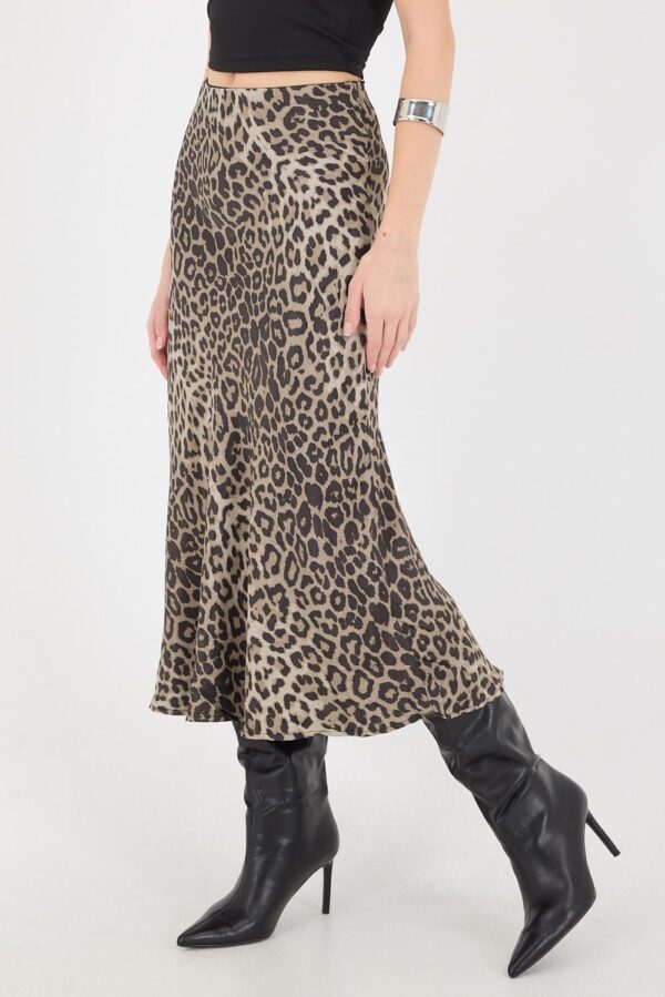 Leopar Desenli Etek - Görsel 4