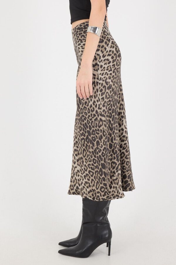 Leopar Desenli Etek - Görsel 6
