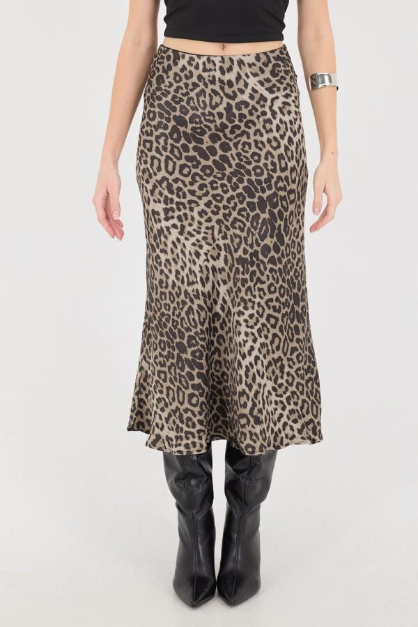 Leopar Desenli Etek - Görsel 7