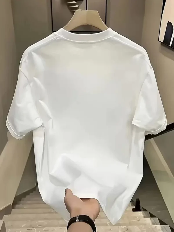 Day One Baskılı Oversize Bisiklet Yaka T-shirt - Beyaz - Görsel 2