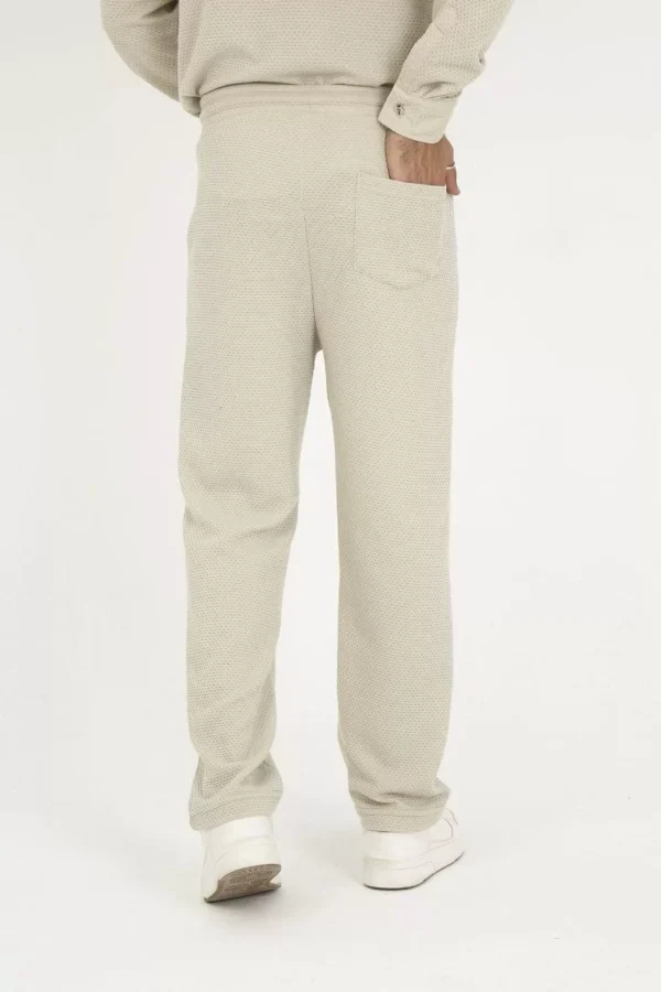 Jakar Kutu Desenli Baggy Eşofman Pantolon - Gri - Görsel 2