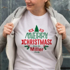 MERRY CHRISTMAS from the Miller Baskılı T-shirt - Beyaz