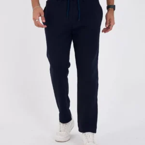 Unisex Üç İplik Basic Eşofman Özel Tasarım Pantolon - Lacivert